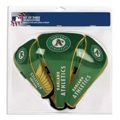 Team Effort Oakland Athletics Set Of Three Headcovers -CHAMPRO SHOP 72314103199 3