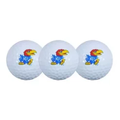 Team Effort Kansas Jayhawks 3 Pack Golf Balls