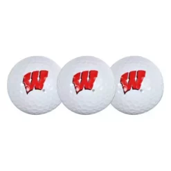 Team Effort Wisconsin Badgers 3 Pack Golf Balls