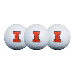 Team Effort Illinois Fighting Illini 3 Pack Golf Balls