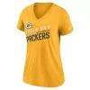 Nike Women's Green Bay Packers Tri Slant T-Shirt -CHAMPRO SHOP 72665325345
