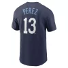 Nike Kansas City Royals Salvador Perez #13 2022 City Connect Name & Number T-Shirt