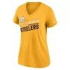 Nike Women's Pittsburgh Steelers Tri Slant T-Shirt -CHAMPRO SHOP 72665459801