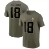 Nike Minnesota Vikings Justin Jefferson #18 2022 Salute To Service Name & Number T-Shirt -CHAMPRO SHOP 72665729299