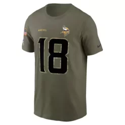 Nike Minnesota Vikings Justin Jefferson #18 2022 Salute To Service Name & Number T-Shirt -CHAMPRO SHOP 72665729299 2