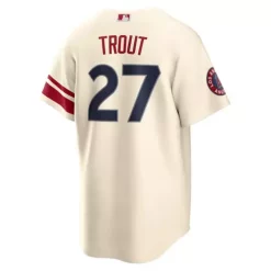 Nike Los Angeles Angels Mike Trout #27 City Connect Jersey -CHAMPRO SHOP 82717698593 1