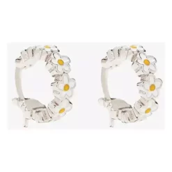 Pura Vida Painted Bloom Hoop Earrings